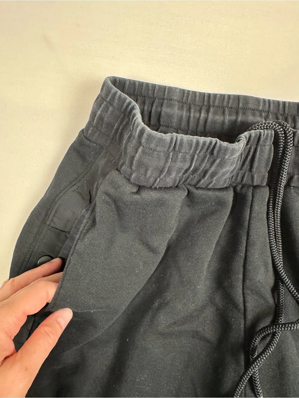 Alo Yoga Courtside Tearaway Snap Pants Sweatpants Straight Let Black Women’s XS